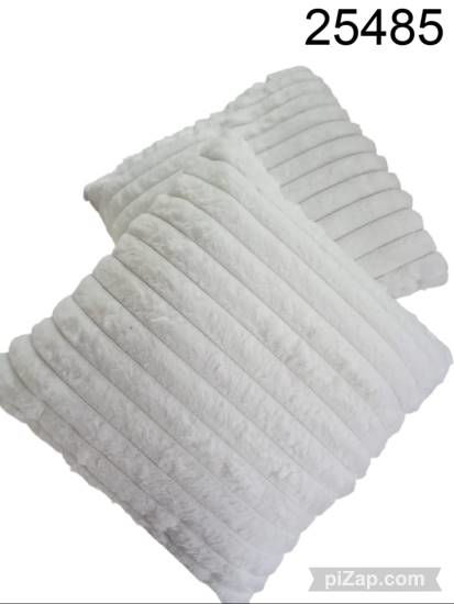 Imagen de ALMOHADON PIEL BLANCO 50X50 X2 11.25